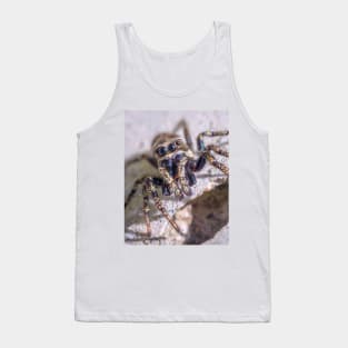 What's Shakin' Spidey? Jumping Spider Macro Photograph Tank Top